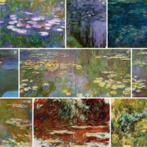 Water Lilies series by Claude Monet chatgpt viet nam hoc truc tuyen